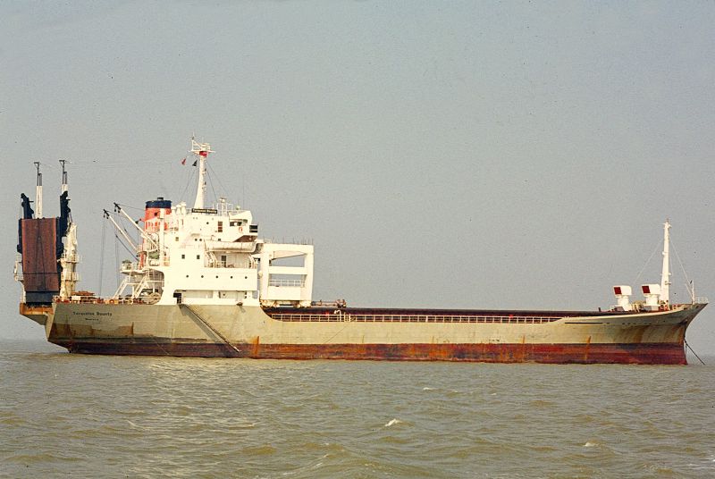 TURQUOISE BOUNTY laid up in the River Blackwater Date: 5 September 1982.